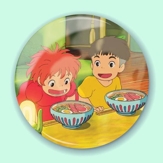 Аніме значок Поньо на кручі (Ponyo on the Cliff) 14, 56 мм
