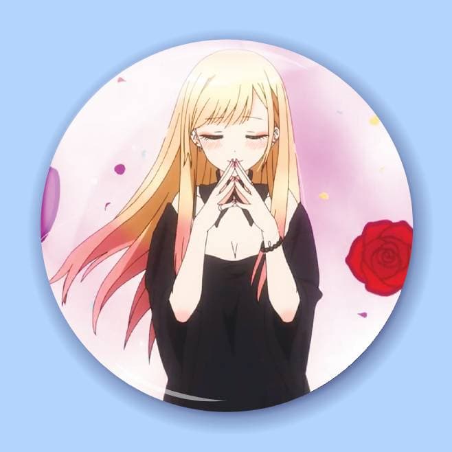 Аніме значок Ця порцелянова лялечка закохалася (My Dress-Up Darling) 12, 56 мм, глянець