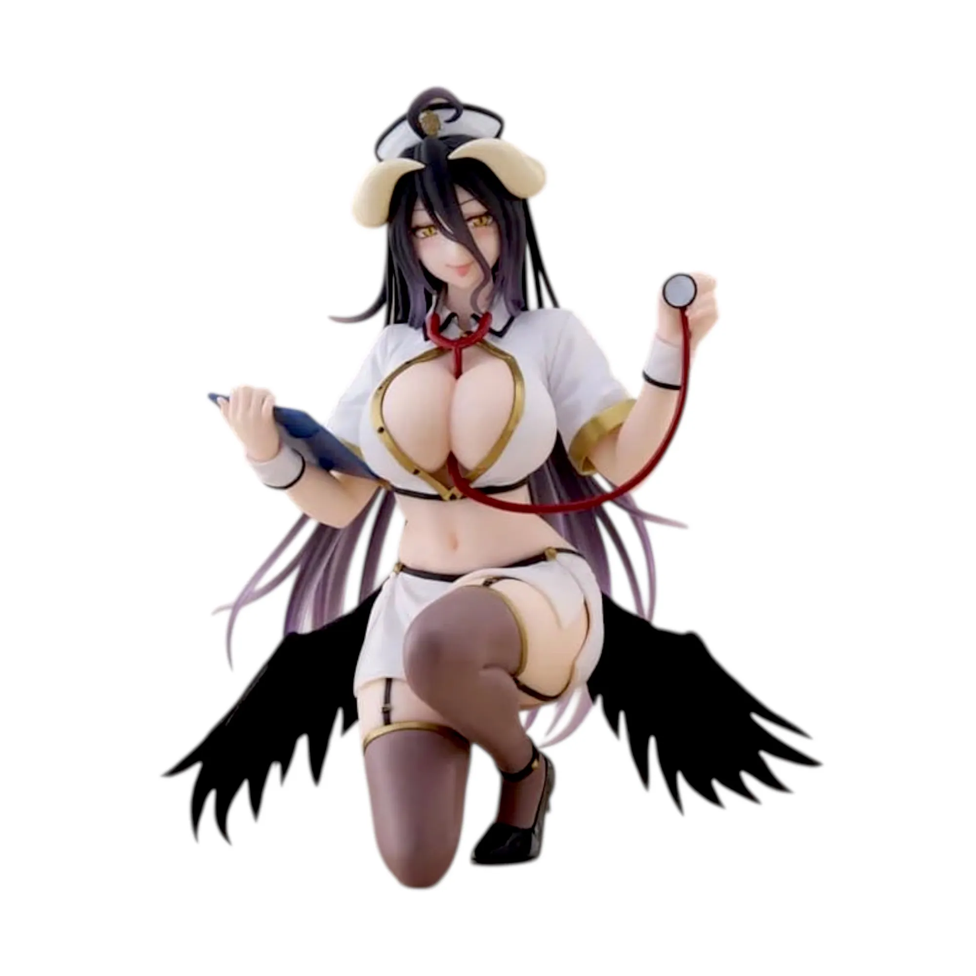 Аніме фігурка Альбедо (Albedo) Nurse Ver. Desktop Cute Taito — Повелитель (Overlord), 13 см
