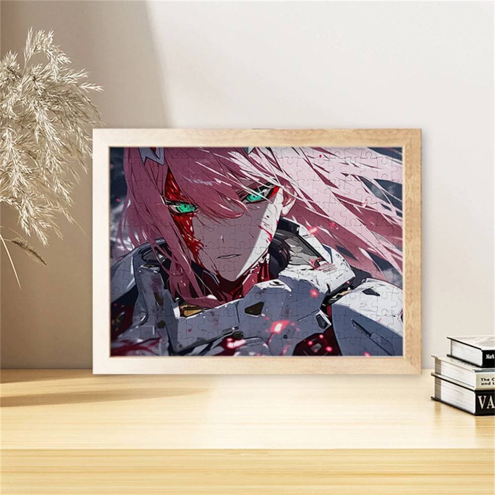 Деревʼяний пазл з рамкою по аніме Darling in the FranXX
