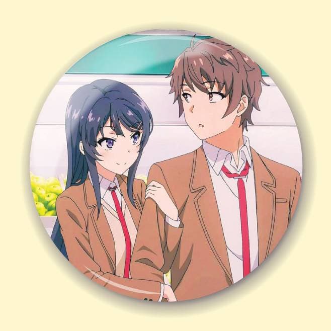 Аніме значок Негідники не мріють про шляхетних кроличок (Rascal Does Not Dream of Bunny Girl Senpai) 8, 56 мм