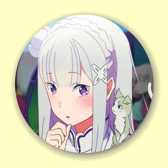 Аніме значок Переродження: Життя в іншому світі з нуля (Re:Zero Starting Life in Another World) 7, 56 мм