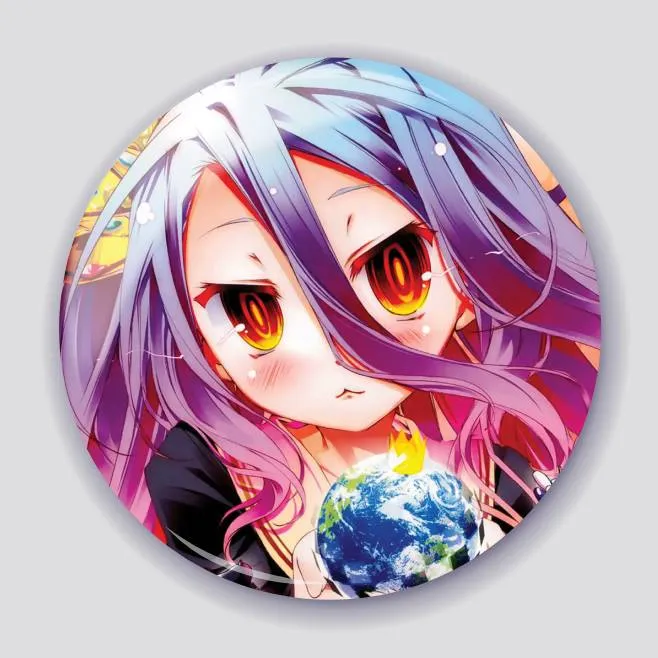 Аніме значок Без гри нема життя (No Game No Life) 10, 56 мм