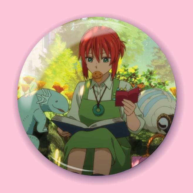 Аніме значок Наречена чаклуна (The Ancient Magus' Bride) 38, 56 мм, глянець