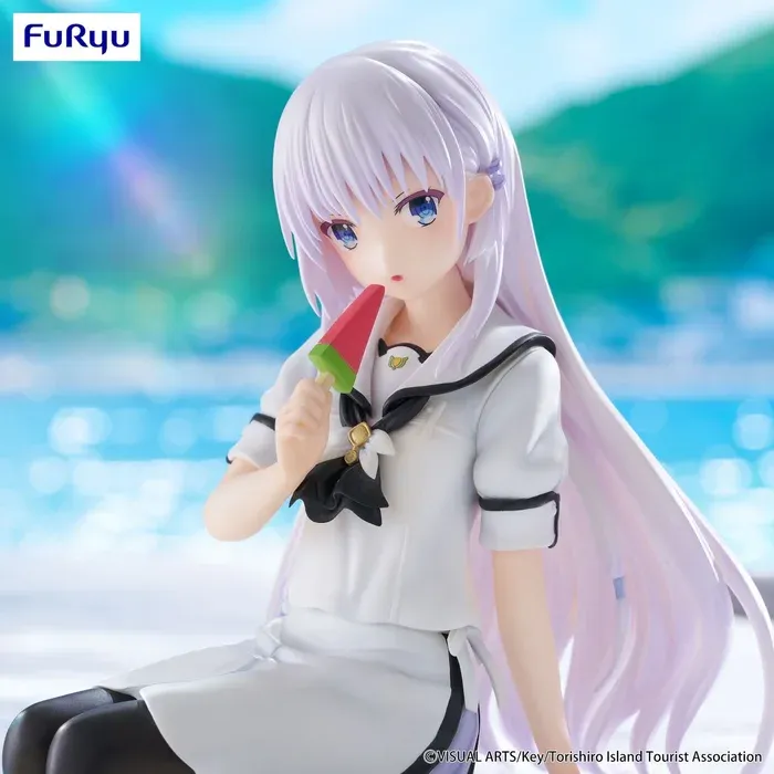Аніме фігурка Шіроха Нарусе (Shiroha Naruse) Noodle Stopper Furyu — Літні кишеньки (Summer Pockets), 15 см 4