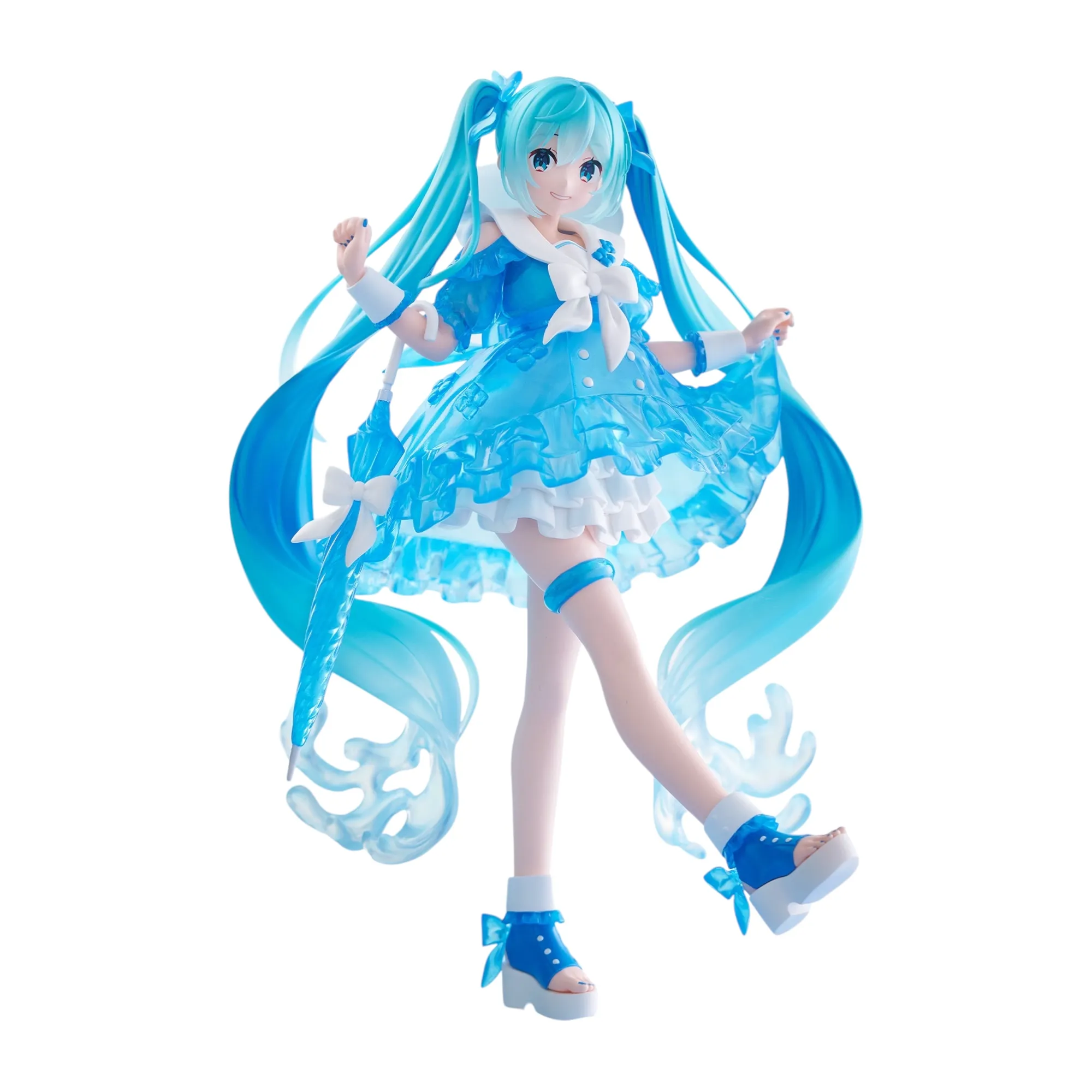 Аніме фігурка Хацуне Міку (Hatsune Miku Raincoat Ver.) за ілюстрацією Амаґі Хана — Вокалоїд (Vocaloid), серія Trio-Try-It (FuRyu) 19 см