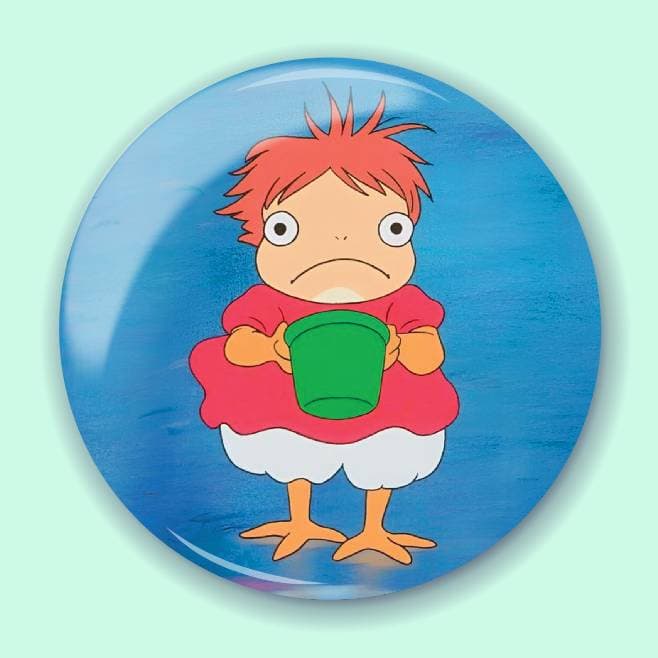 Аніме значок Поньо на кручі (Ponyo on the Cliff) 15, 56 мм, глянець