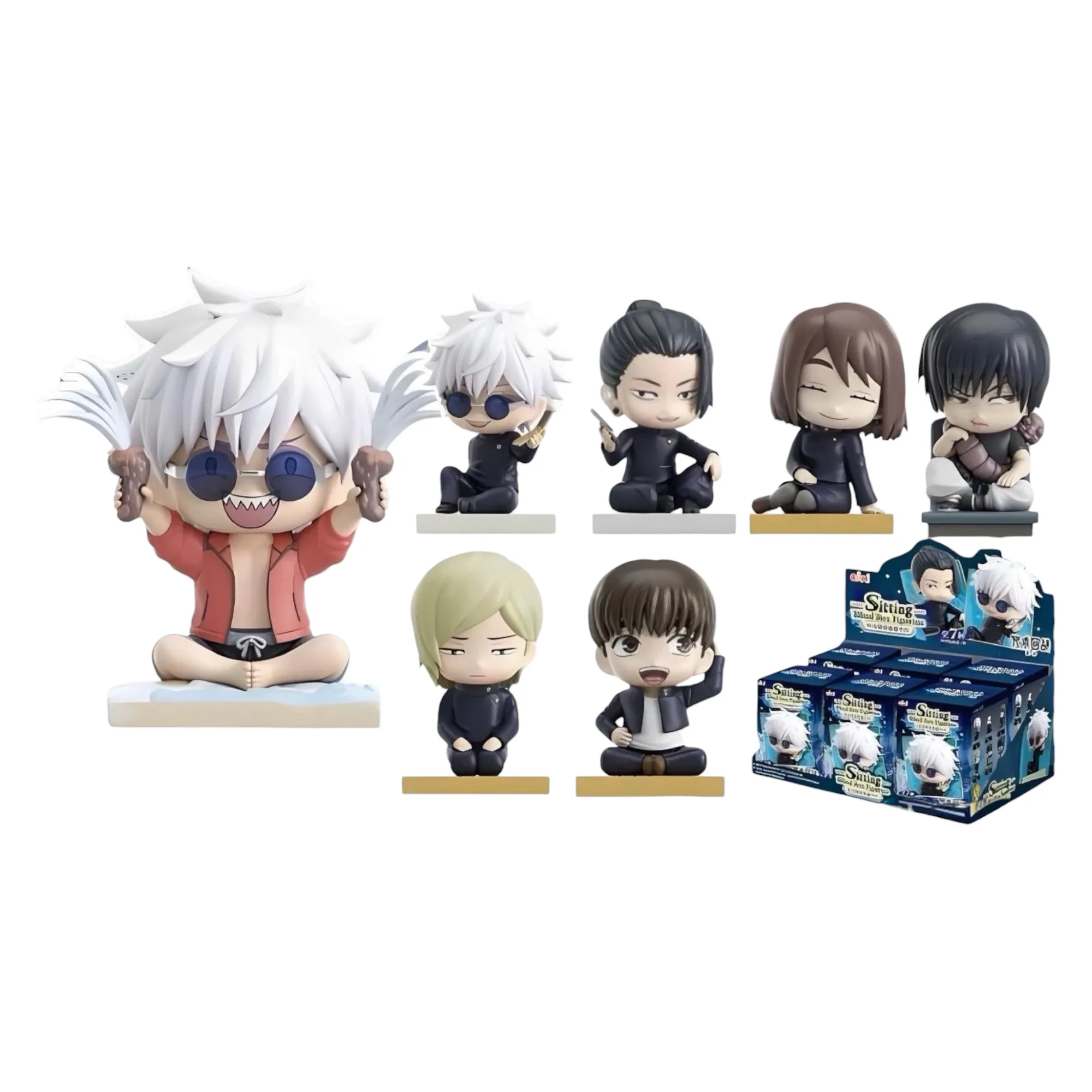 Аніме фігурка-сюрприз блайнд бокс (Blind Box): Магічна битва (Jujutsu Kaisen), серія Sitting Series, 8 см, виробник EAKI