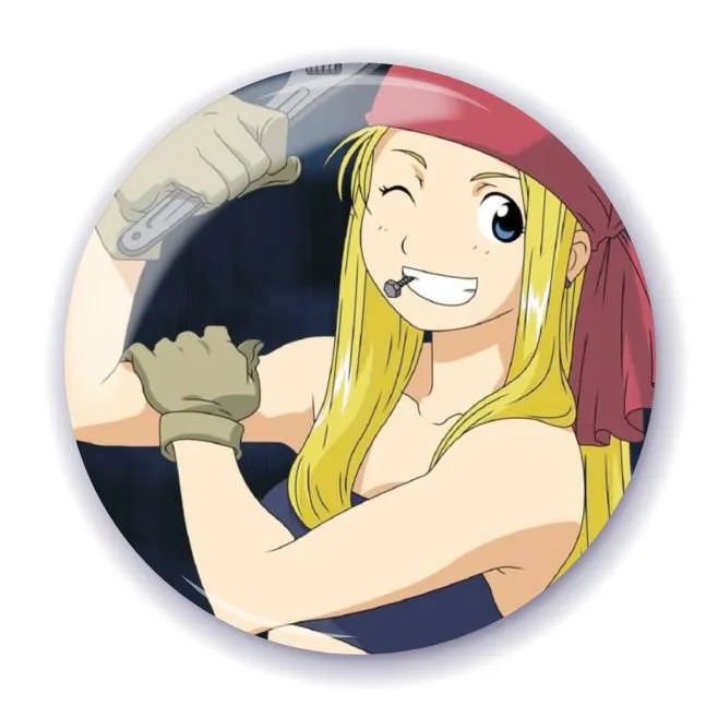 Аніме значок Сталевий алхімік (Fullmetal Alchemist) 2, 56 мм