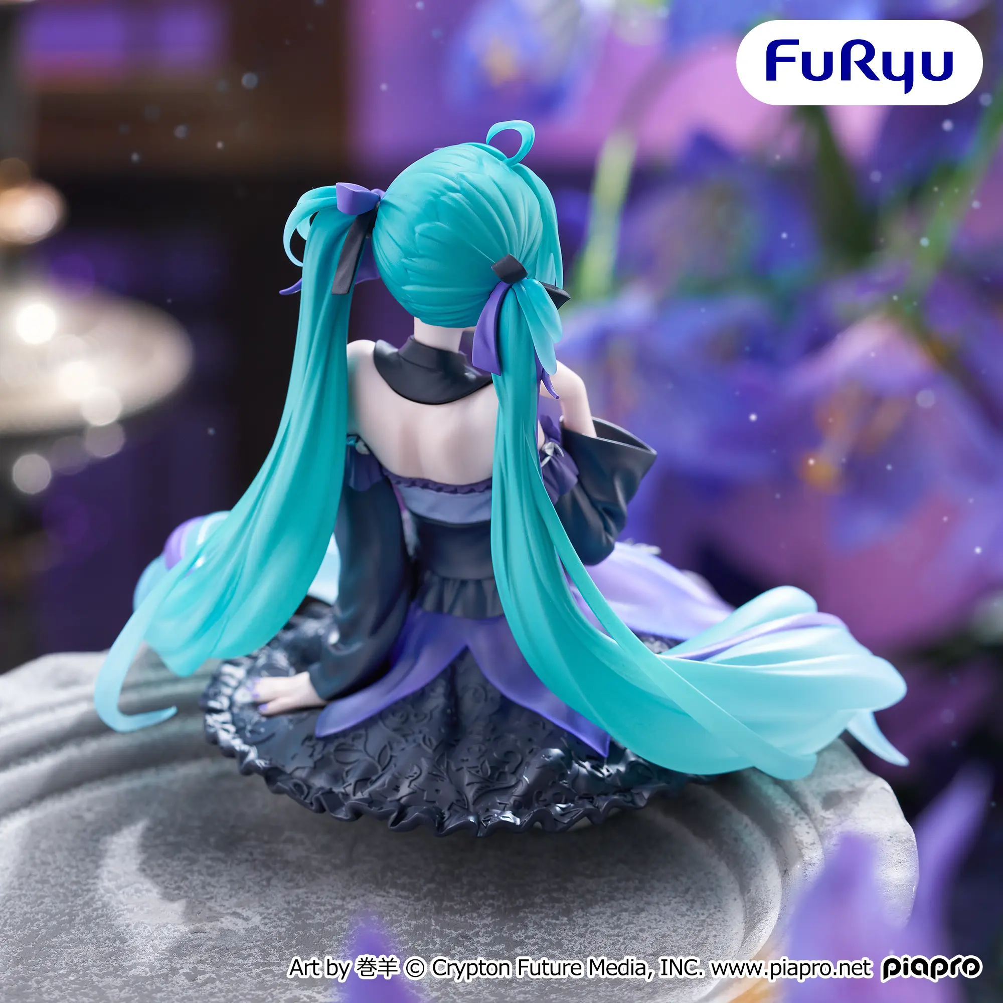 Аніме фігурка Хацуне Міку (Hatsune Miku: Flower Fairy Bellflower Ver.) — Вокалоїд (Vocaloid), серія Noodle Stopper Figure, 14 см, виробник FuRyu 3
