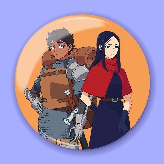 Аніме значок Смаколики з підземелля (Delicious in Dungeon) 37, 56 мм