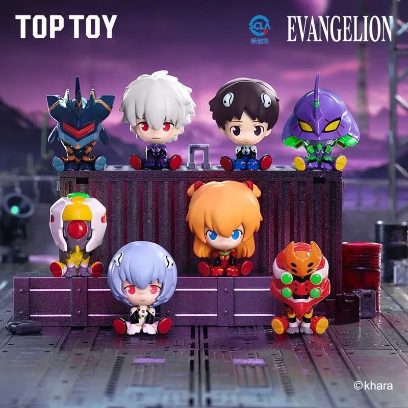 Випадкова аніме фігурка-сюрприз — Євангеліон (Neon Genesis Evangelion), серія Mini Sitting Series, 4 см (Blind Box) 4