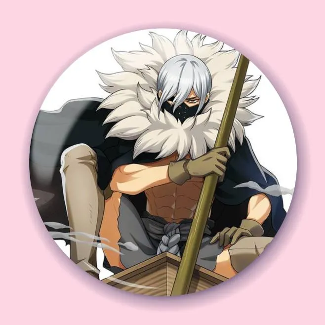 Аніме значок Доктор Стоун (Dr. Stone) 65, 56 мм, глянець