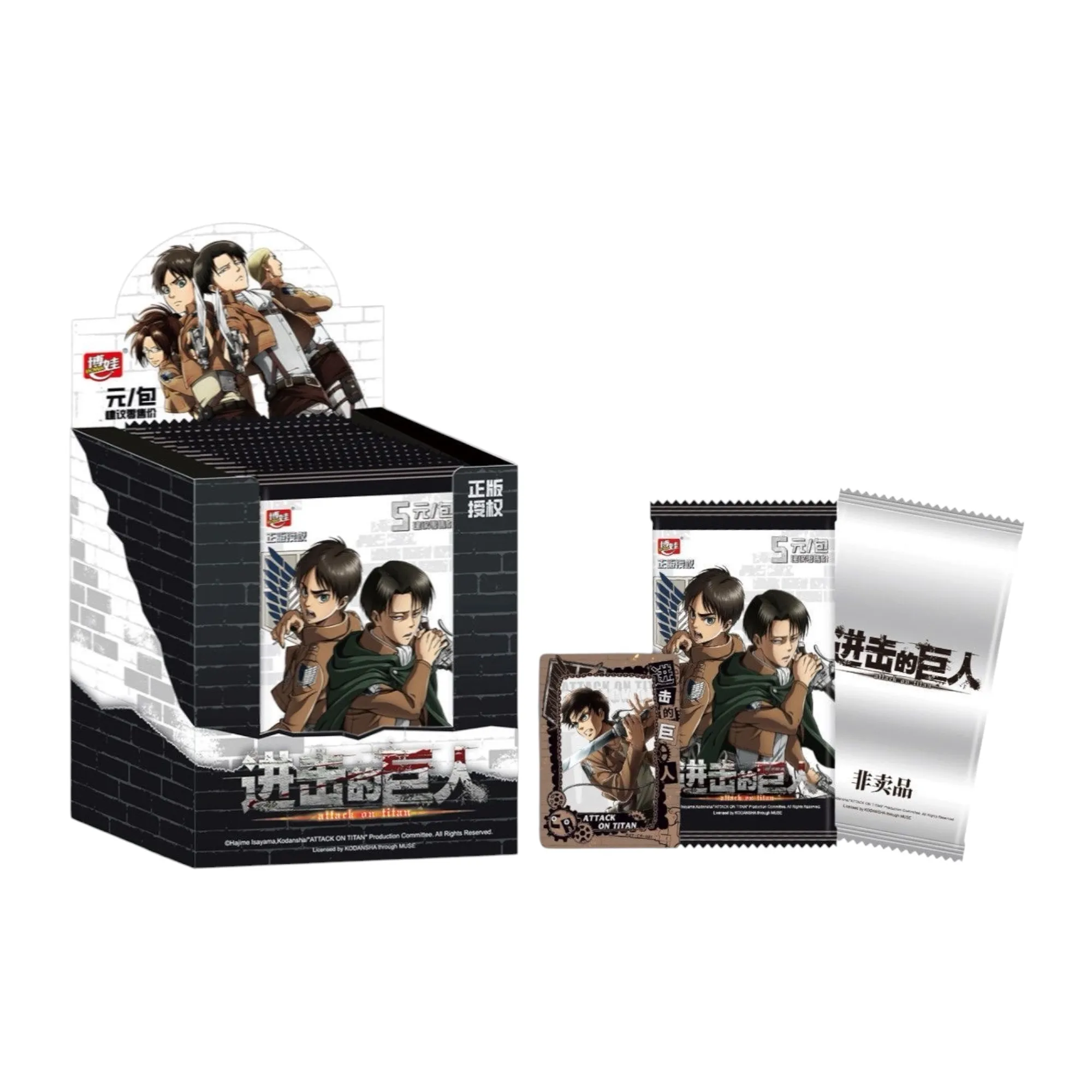 Колекційні аніме картки — Атака титанів (Attack on Titan), виробник Bowa