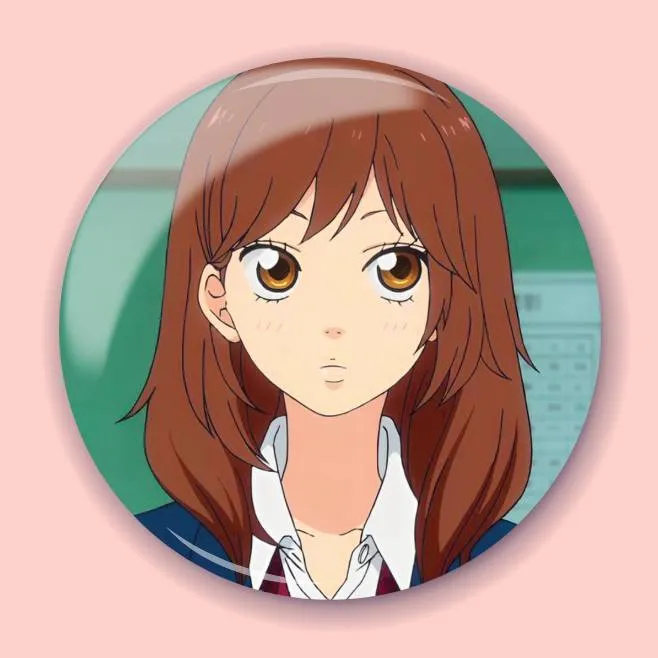 Аніме значок Шлях юності (Ao Haru Ride) 2, 56 мм, глянець