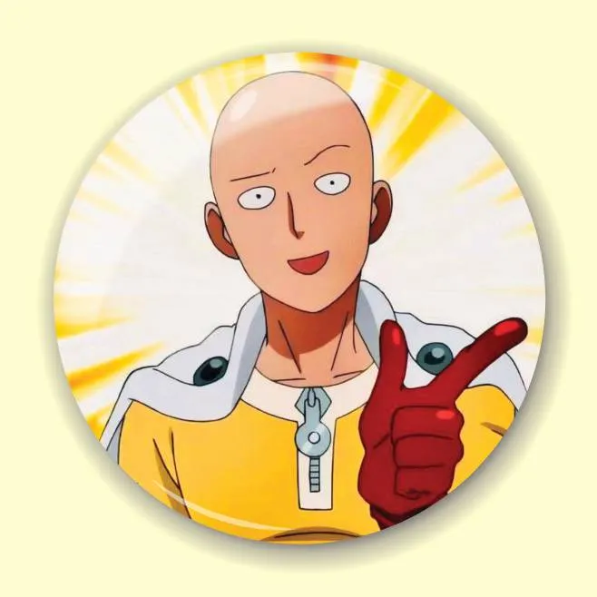 Аніме значок Ванпанчмен (One-Punch Man) 16, 56 мм