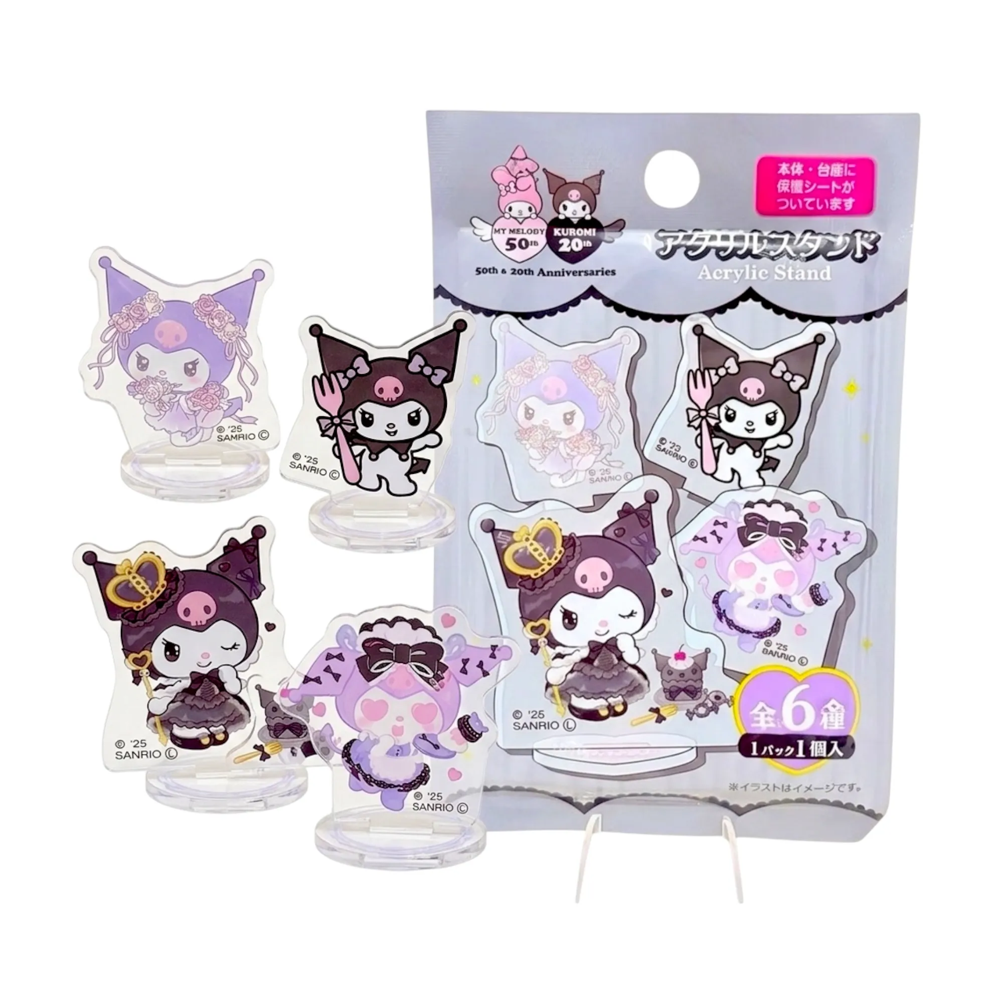 Аніме акриловий стенд-сюрприз Куромі (Kuromi) — Sanrio, F-Toys, Blind Box
