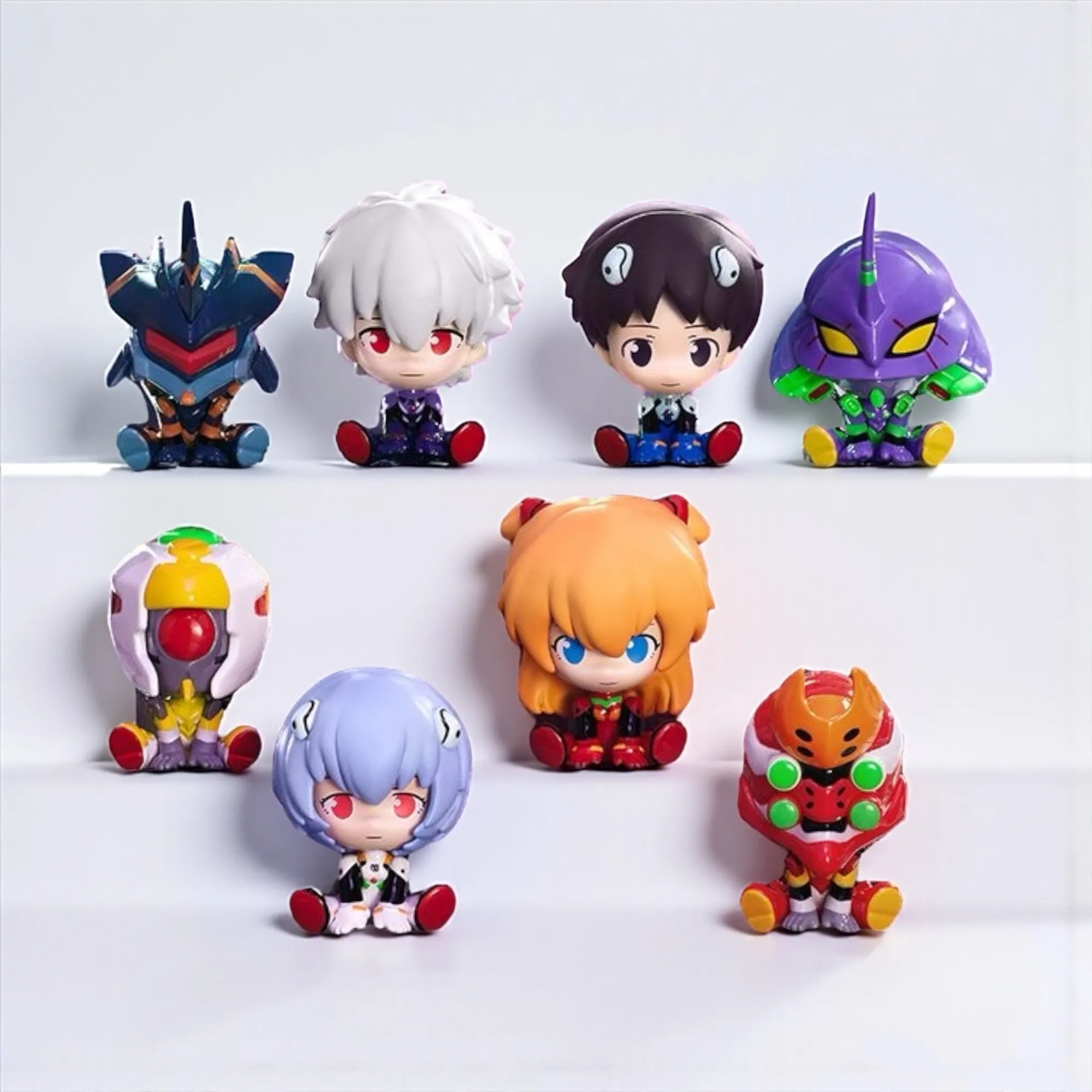 Випадкова аніме фігурка-сюрприз — Євангеліон (Neon Genesis Evangelion), серія Mini Sitting Series, 4 см (Blind Box)