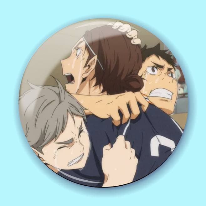 Аніме значок Волейбол (Haikyuu!!) 30, 56 мм, глянець