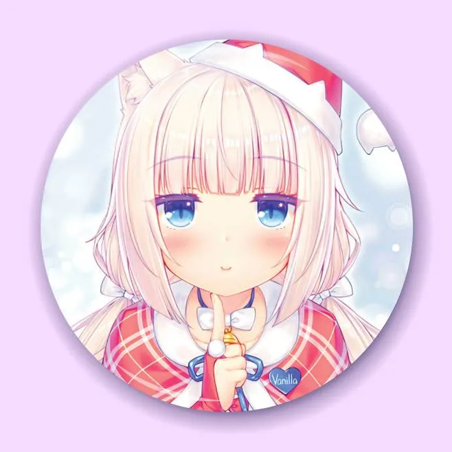 Аніме значок Котячий рай (Nekopara) 5, 56 мм, Глянець