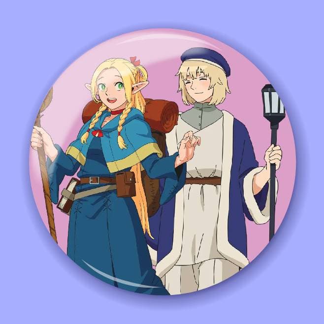 Аніме значок Смаколики з підземелля (Delicious in Dungeon) 38, 56 мм