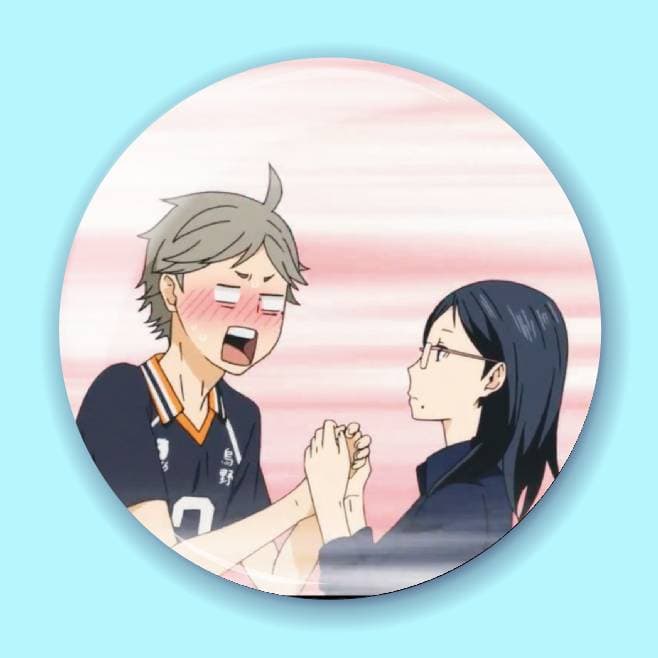 Аніме значок Волейбол (Haikyuu!!) 35, 56 мм, глянець