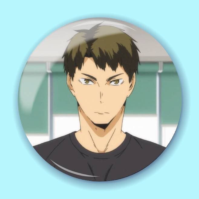 Аніме значок Волейбол (Haikyuu!!) 39, 56 мм, Глянець