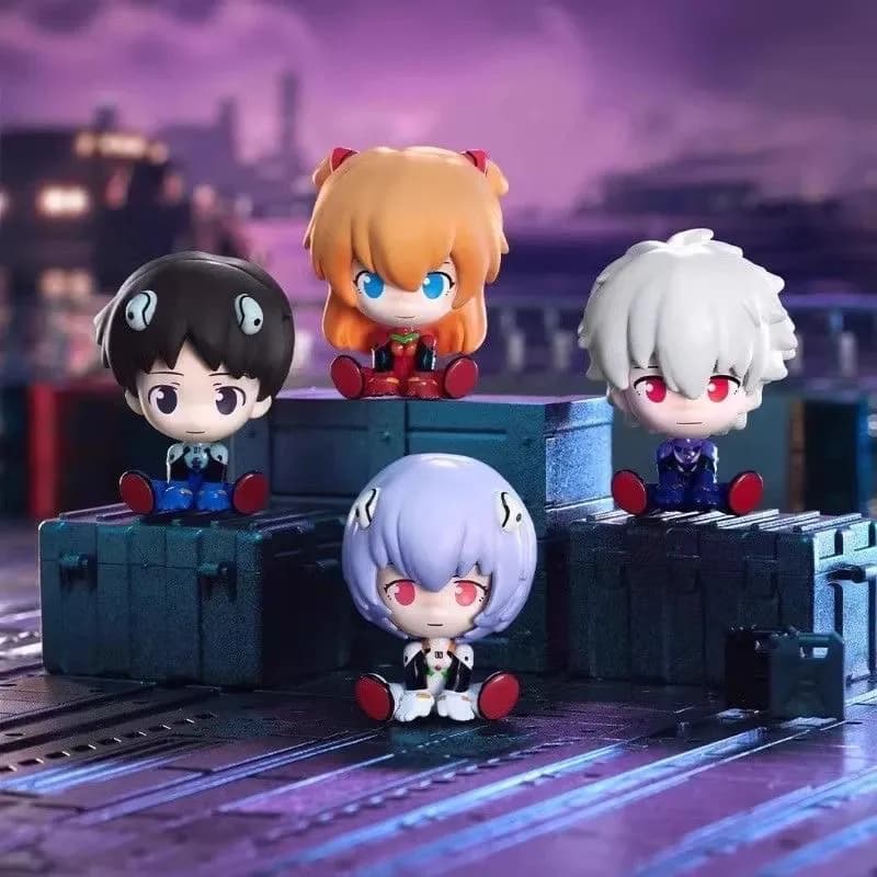 Випадкова аніме фігурка-сюрприз — Євангеліон (Neon Genesis Evangelion), серія Mini Sitting Series, 4 см (Blind Box) 3