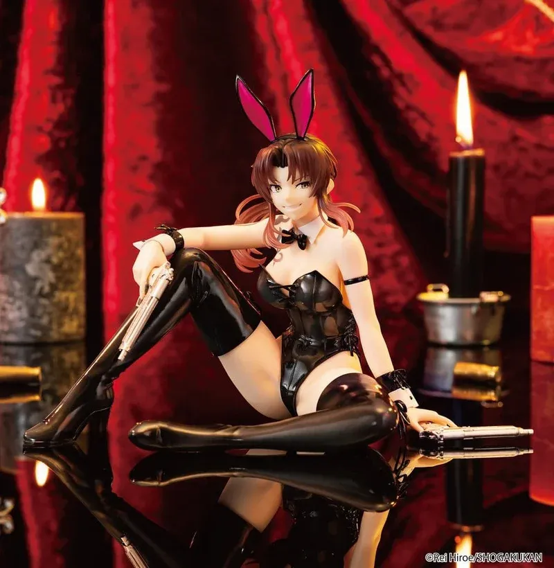 Аніме фігурка Реві (Revy: Bunny Ver.) — Пірати Чорної лагуни (Black Lagoon), серія One-Seventh Carat, 16 см, виробник System Service 2