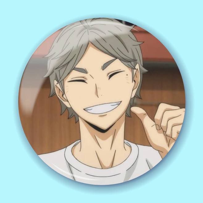 Аніме значок Волейбол (Haikyuu!!) 60, 56 мм, глянець