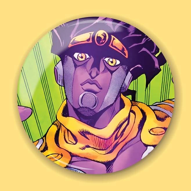 Аніме значок Неймовірні пригоди ДжоДжо (JoJo's Bizarre Adventure) 18, 56 мм, глянець
