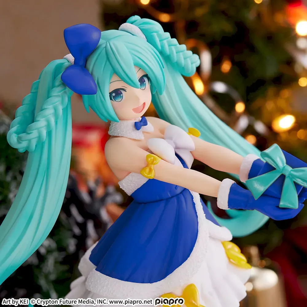 Аніме фігурка Хацуне Міку (Hatsune Miku: Sapphire Christmas Ver.), серія High Premium Figure, 21 см, виробник Sega 2