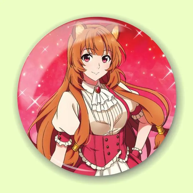 Аніме значок Сходження Героя Щита (The Rising of the Shield Hero) 12, 56 мм, глянець