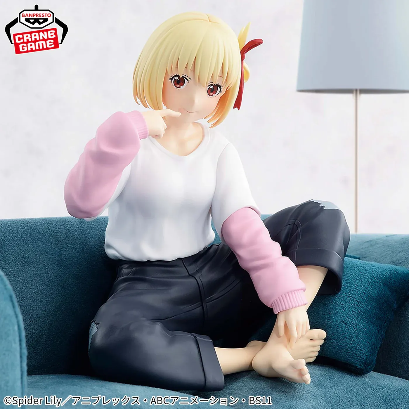 Аніме фігурка Чісато Нішікіґі (Chisato Nishikigi) RELAX TIME Banpresto — Лікоріс Рекоіл (Lycorice Recoil), 11 см 3