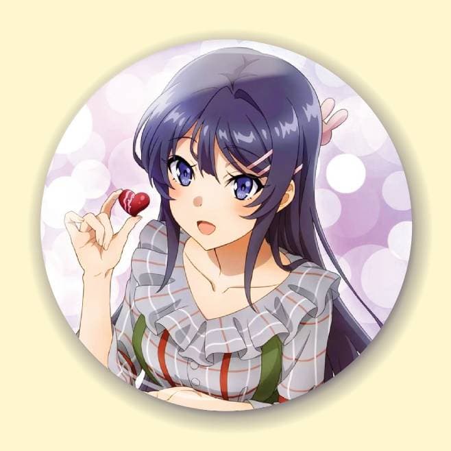 Аніме значок Негідники не мріють про шляхетних кроличок (Rascal Does Not Dream of Bunny Girl Senpai) 24, 56 мм