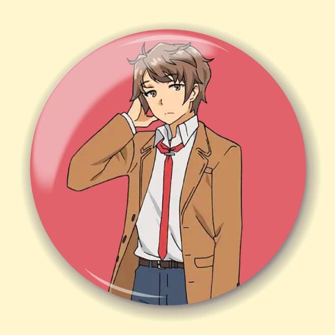 Аніме значок Негідники не мріють про шляхетних кроличок (Rascal Does Not Dream of Bunny Girl Senpai) 22, 56 мм