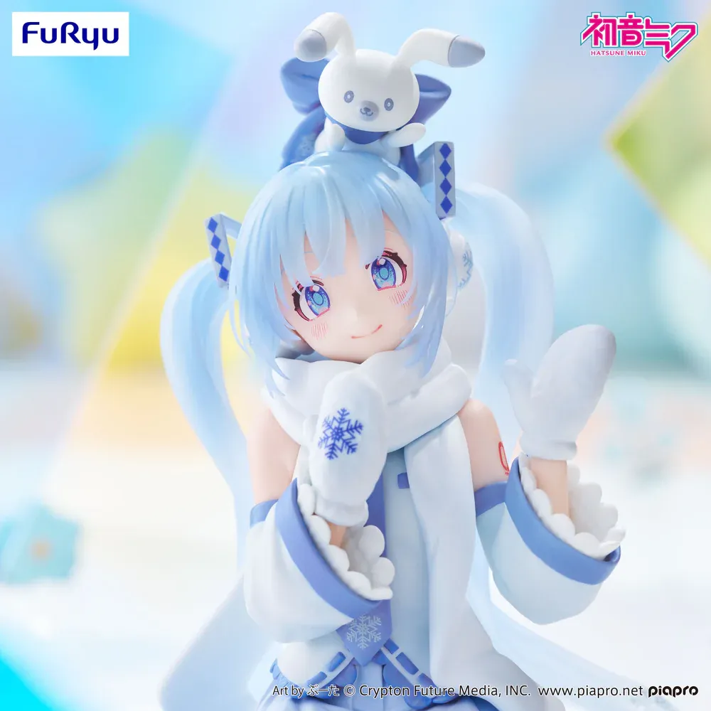 Аніме фігурка Сноу Міку (Snow Miku) Sky Town 10th Ver. Noodle Stopper Furyu — Хацуне Міку (Hatsune Miku), 15 см 2