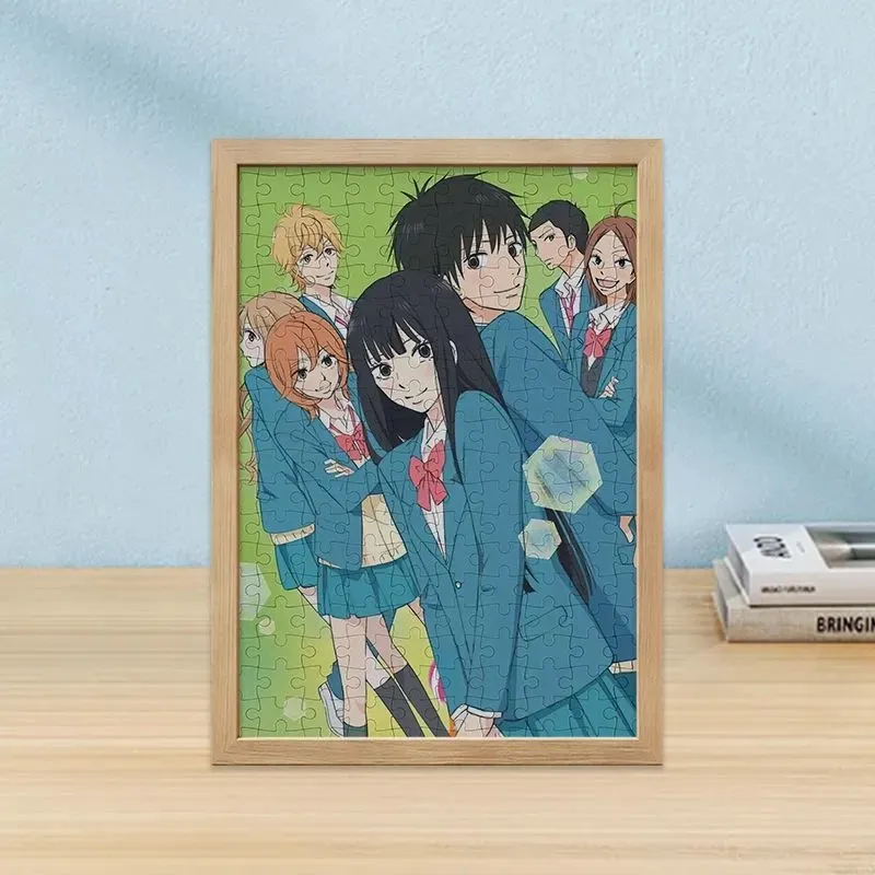 Аніме деревʼяний пазл з рамкою — Дотягнутися до тебе (Kimi ni Todoke), 20х25 см, 120 шт