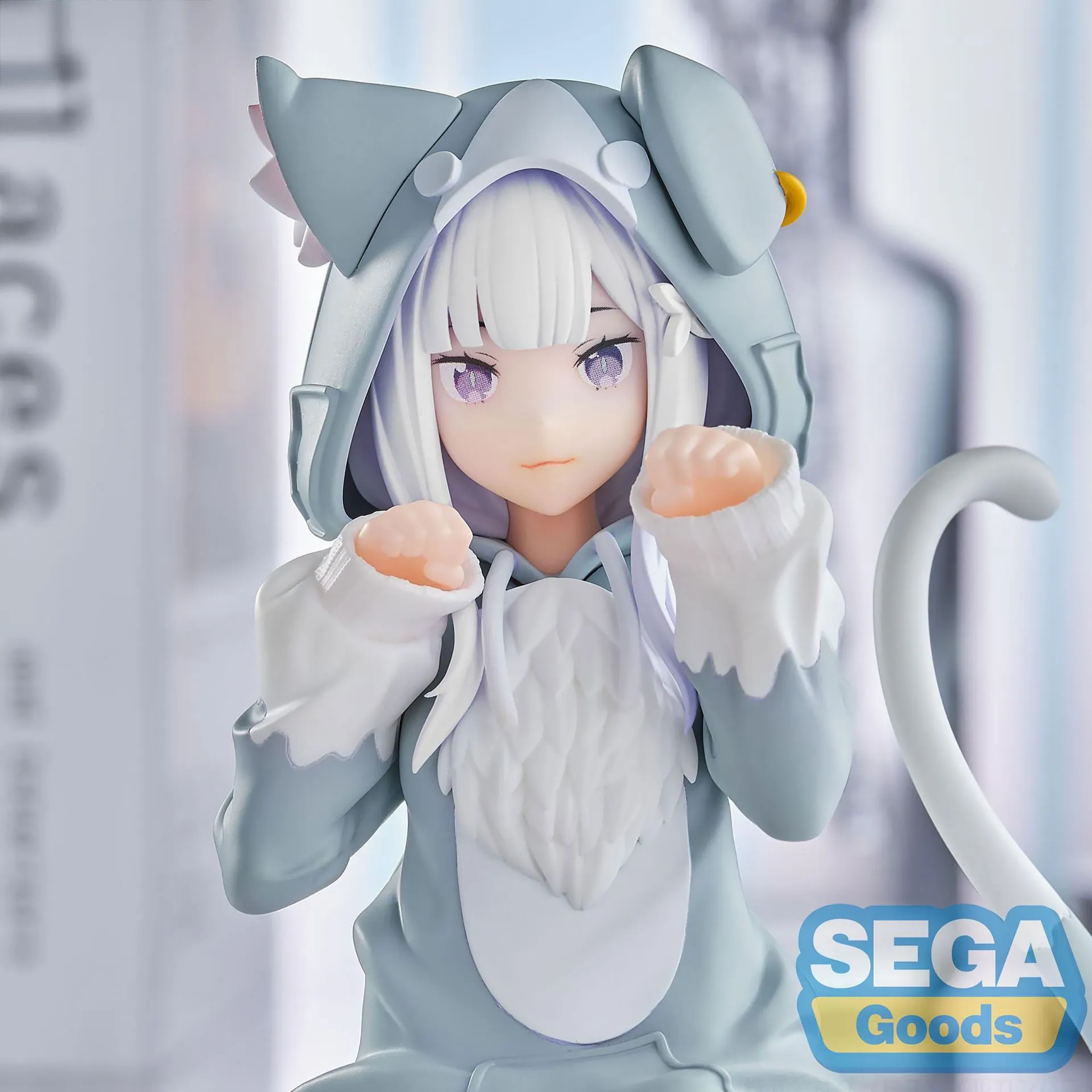 Аніме фігурка Емілія (Emilia) Yumemirize Sega (Mofumofu Pack) — Переродження: Життя в іншому світі з нуля (Re:Zero Starting Life in Another World), 8 см 2