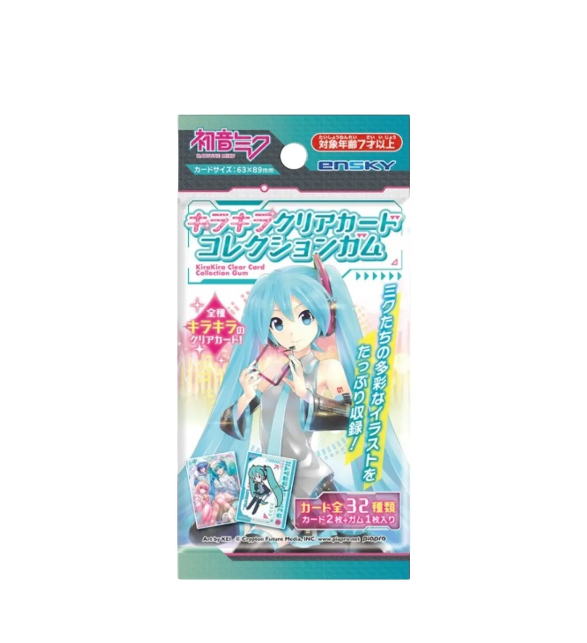 Аніме картки Хацуне Міку (Hatsune Miku) Glitter Clear Collection 1 Ensky — Секай Проджект (Project SEKAI)