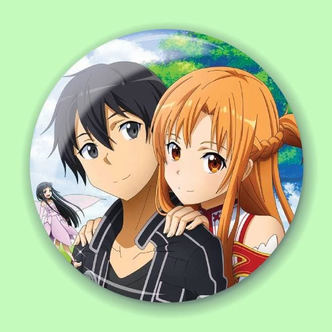 Аніме значок Мистецтво меча онлайн (Sword Art Online) 8, 56 мм, глянець