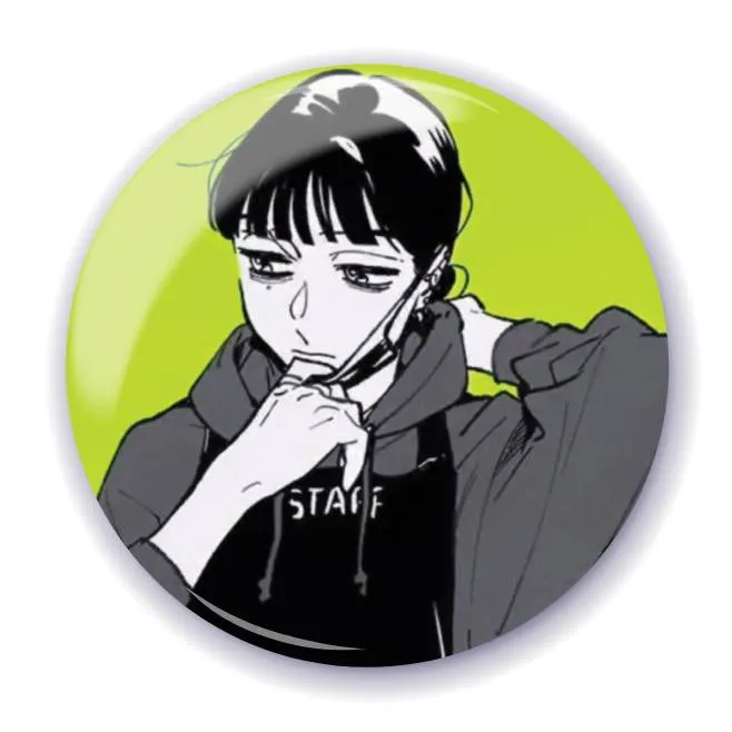 Аніме значок Хлопець, який їй сподобався, — не хлопець (The Guy She Was Interested in Wasn't a Guy at All) 5, 56 мм