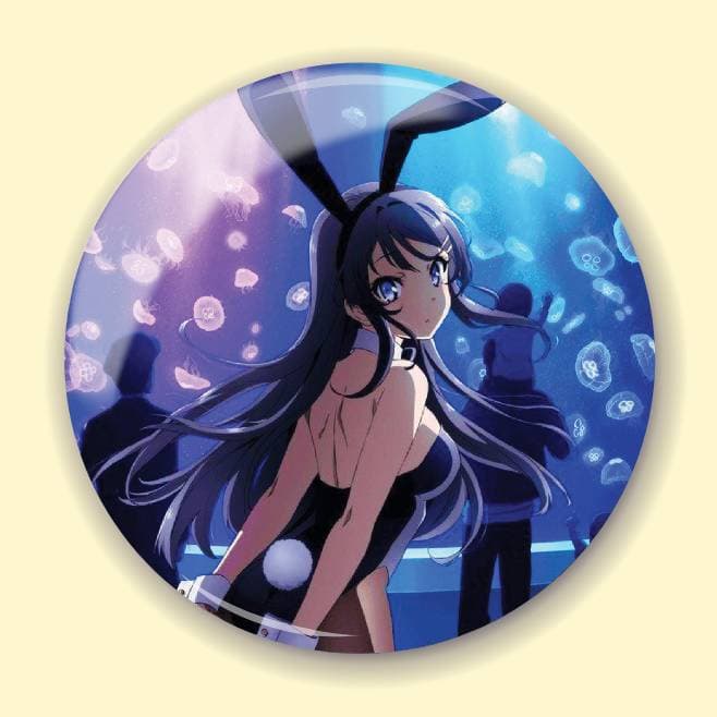 Аніме значок Негідники не мріють про шляхетних кроличок (Rascal Does Not Dream of Bunny Girl Senpai) 27, 56 мм, глянець
