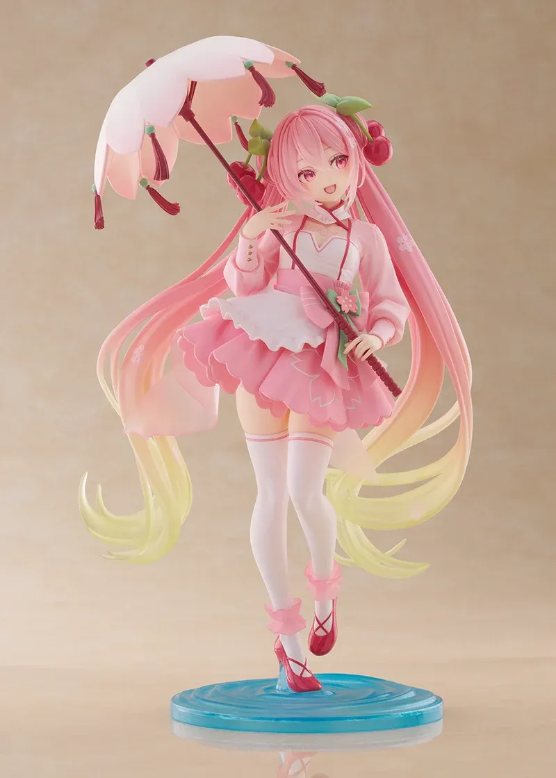 Аніме фігурка Хацуне Міку (Hatsune Miku) — Вокалоїд (Vocaloid), Artist MasterPiece+ Sakura Dress Ver., Taito, 21 см 4