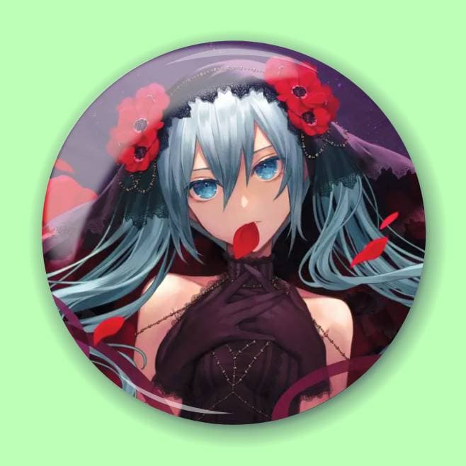 Аніме значок Хацуне Міку (Hatsune Miku) — Хацуне Міку (Hatsune Miku) Piapro Characters 9, 56 мм, глянець