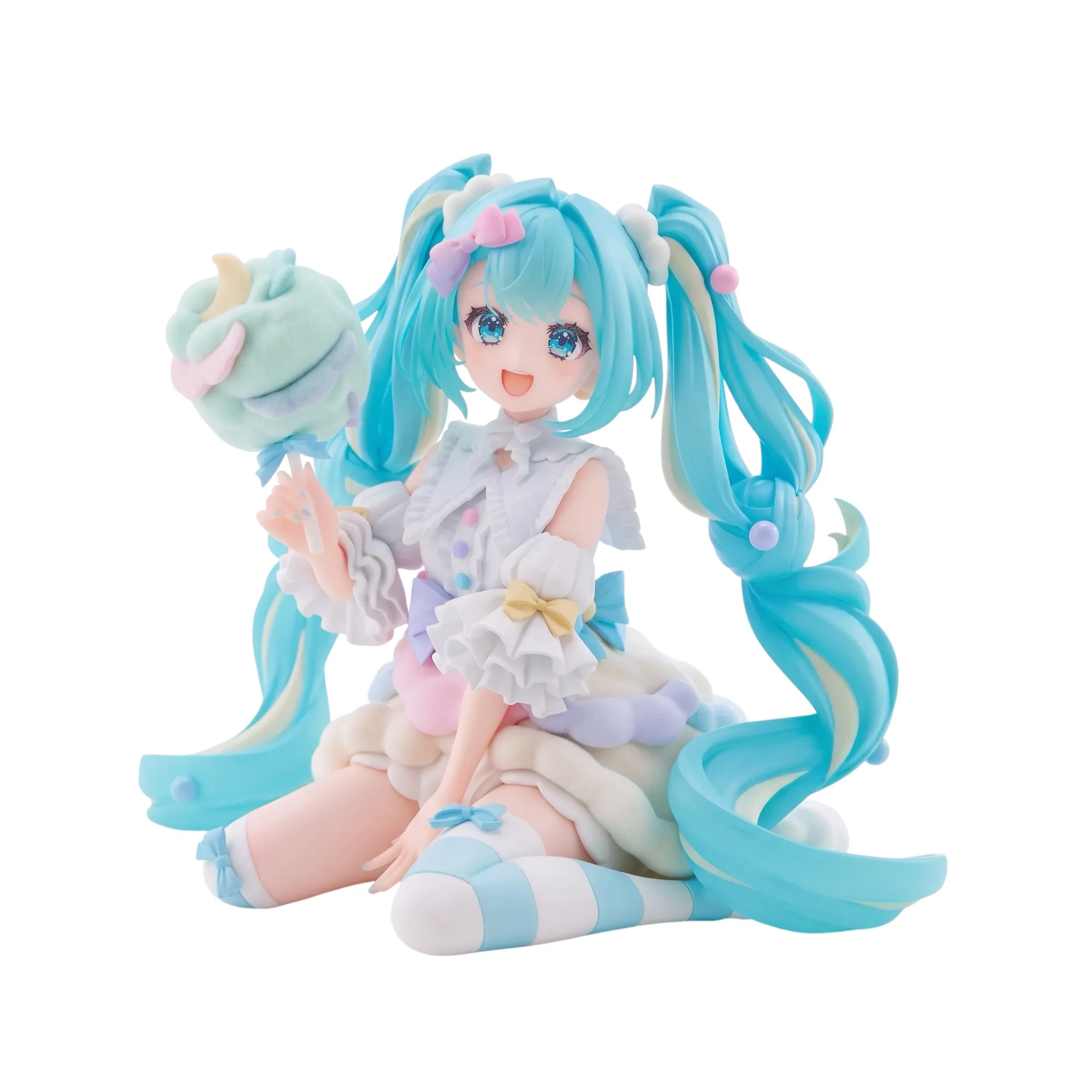 Аніме фігурка Хацуне Міку (Hatsune Miku: Cotton Candy Theme Ver.) — Хацуне Міку (Hatsune Miku), серія Melffy Figure, 10 см, виробник FuRyu