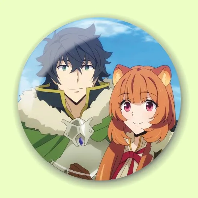 Аніме значок Сходження Героя Щита (The Rising of the Shield Hero) 9, 56 мм, глянець