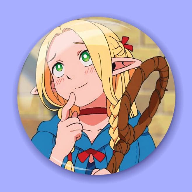 Аніме значок Смаколики з підземелля (Delicious in Dungeon) 8, 56 мм, глянець