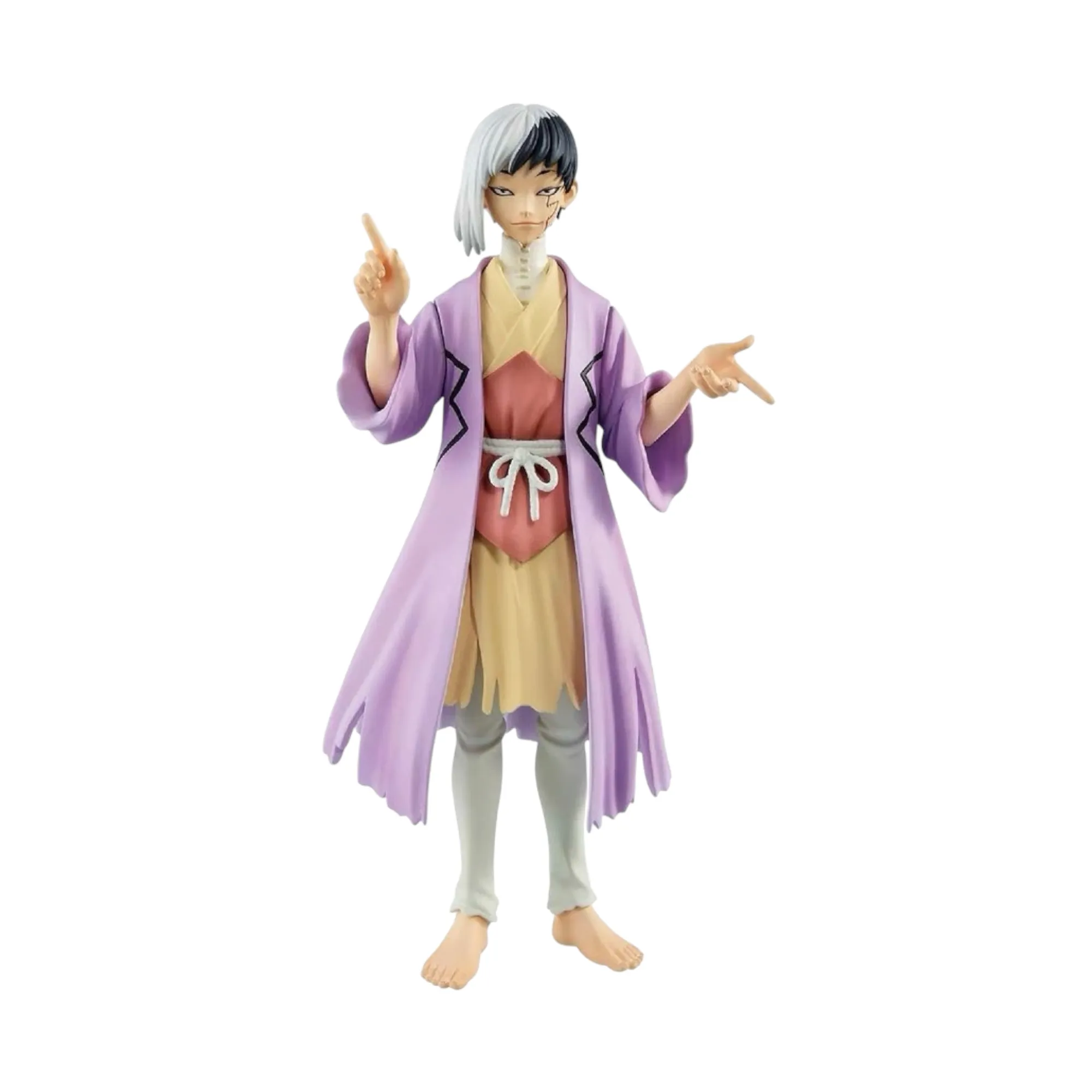 Аніме фігурка Ґен Асаґірі (Gen Asagiri) — Доктор Стоун (Dr. Stone), Figure of Stone World, 18 см, Banpresto