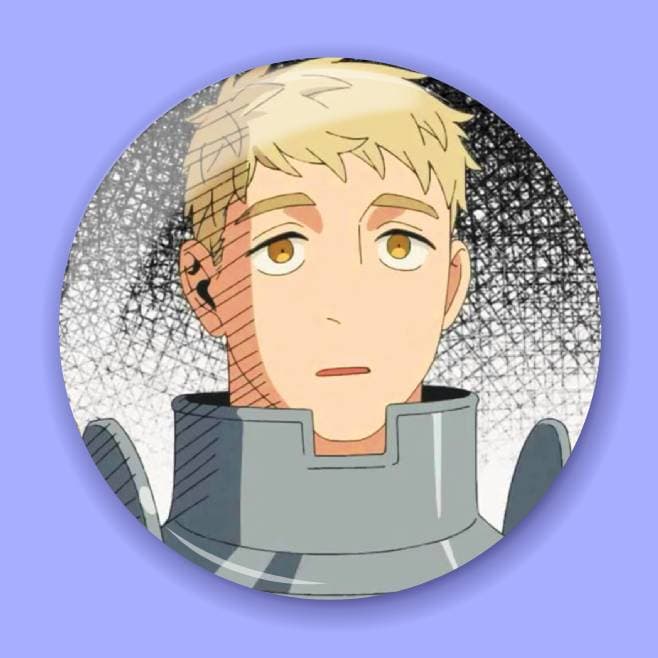 Аніме значок Смаколики з підземелля (Delicious in Dungeon) 13, 56 мм
